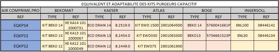 KIT PURGEUR CAPACITIF EQUIVALENT